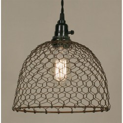 Chicken Wire Dome Pendant Light