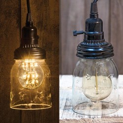 5" Mason Jar Lamp w/Adapter